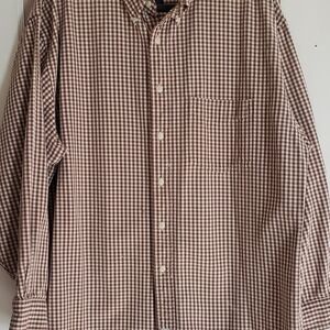 Abercrombie & Fitch Brown Checkered Casual Shirt